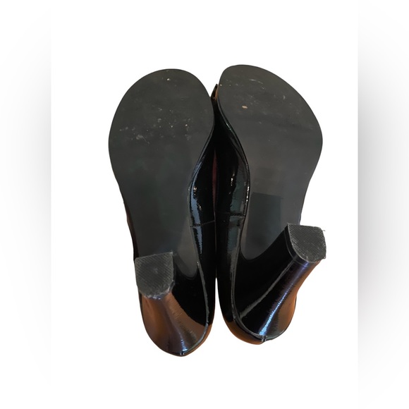 Black patent leather Rampage Jetsetter heels with bow, size 8 - Picture 9 of 9